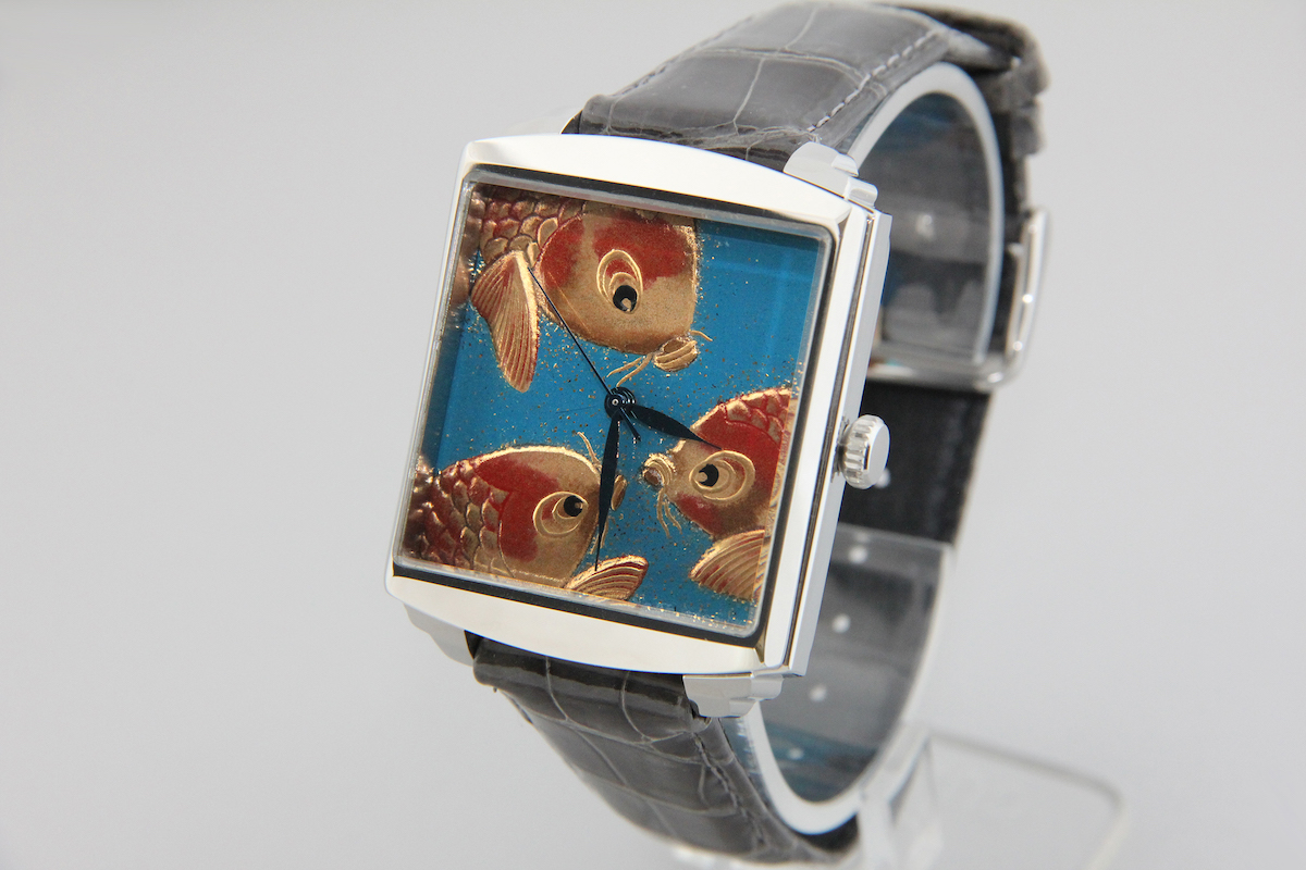 漆蒔絵時計「浄雅」鯉